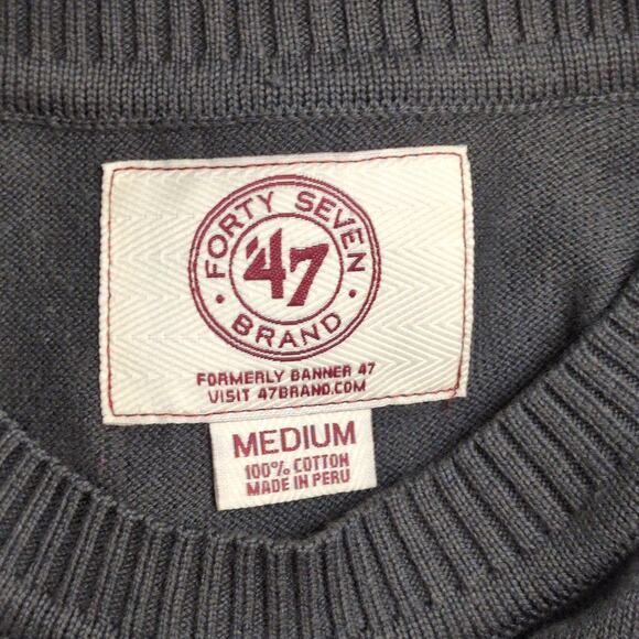 '47 Brand Texas Longhorns Collegiate Chevron Knit Pullover Sweater Men's Size M - Picture 7 of 10